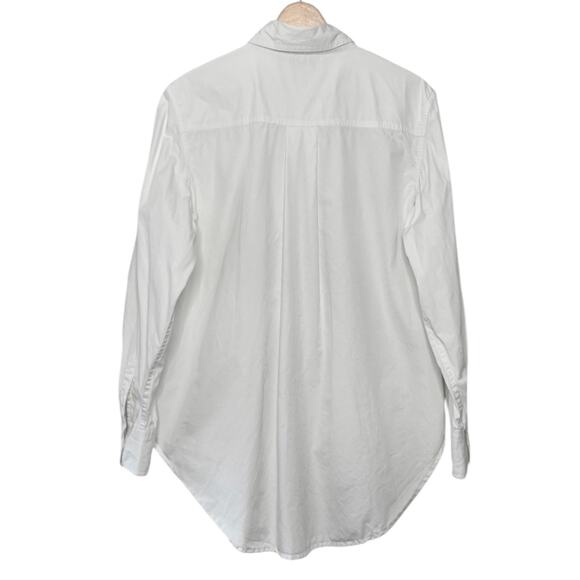 Sundance Auriane Tuxedo Oversized Long Sleeve Button Down Shirt in White Size M - Picture 3 of 6